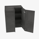 TS-WSQ2442 24 Inch Easy Reach Wall Corner Cabinet | Townsquare Grey - image 2