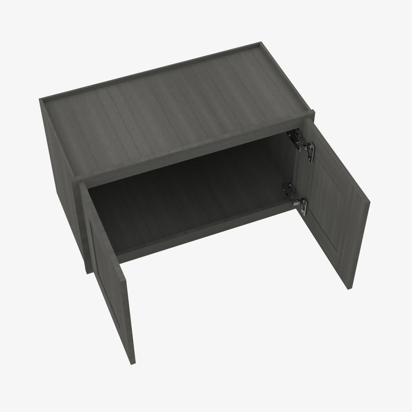 AG-W3318B Double Door 33 Inch Wall Cabinet | Greystone Shaker - image 4