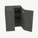 AG-WSQ2430 24 Inch Easy Reach Wall Corner Cabinet | Greystone Shaker - image 4
