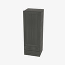 AG-W2D1860 Single Door Cabinets 18 Inch Wall Cabinet With 2 Built-In Drawers | Greystone Shaker - image 4