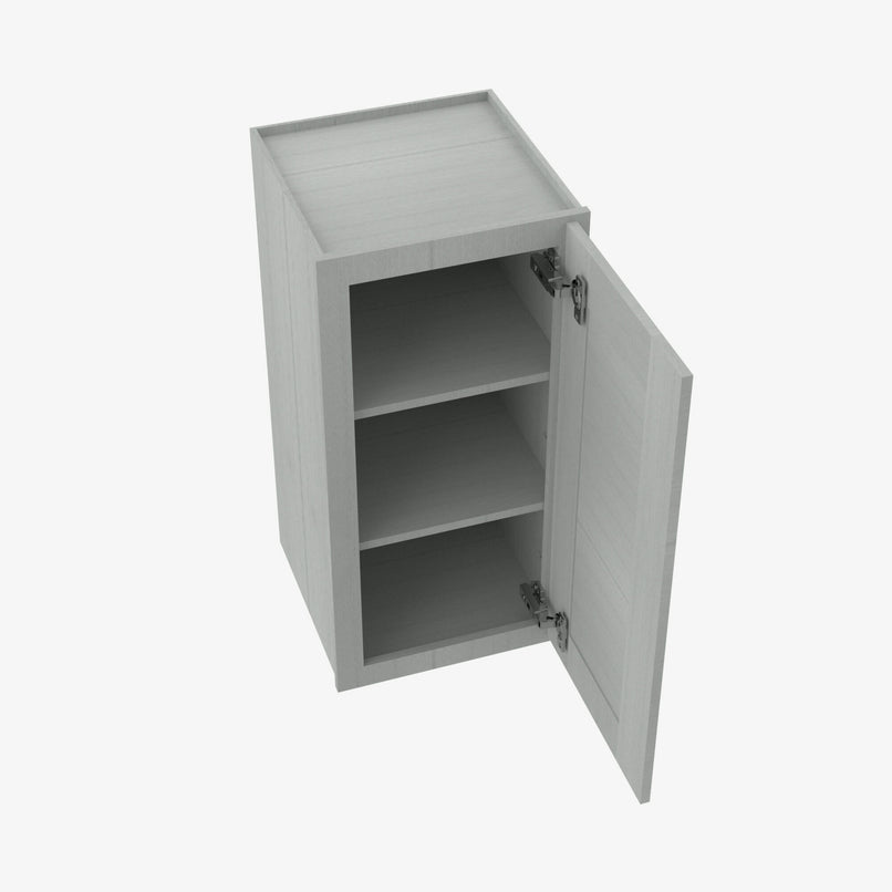 AN-W1536 Single Door Cabinets 15 Inch Wall Cabinet | Nova Light Grey Shaker - image 4