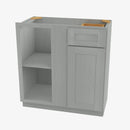 AN-BBLC42/45-39W Double Door 39 Inch Base Blind Corner Cabinets Cabinet | Nova Light Grey Shaker - image 4