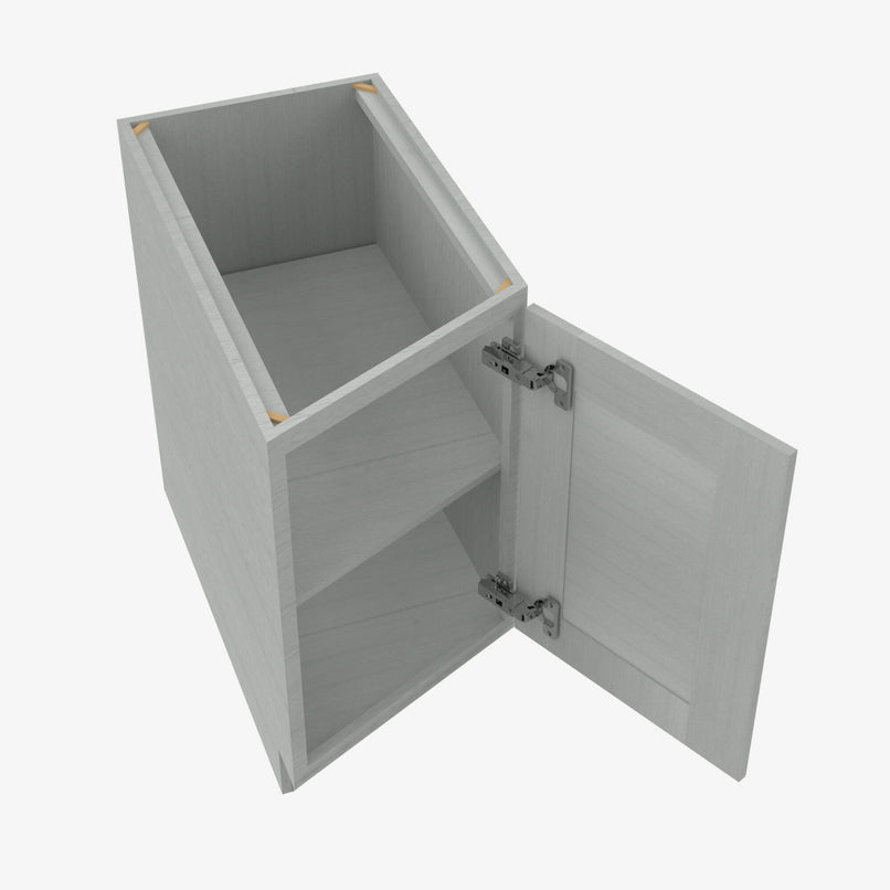 AN-BTC12L Single Door Cabinets 12 Inch Base Base Transitional Cabinet Left | Nova Light Grey Shaker - image 4