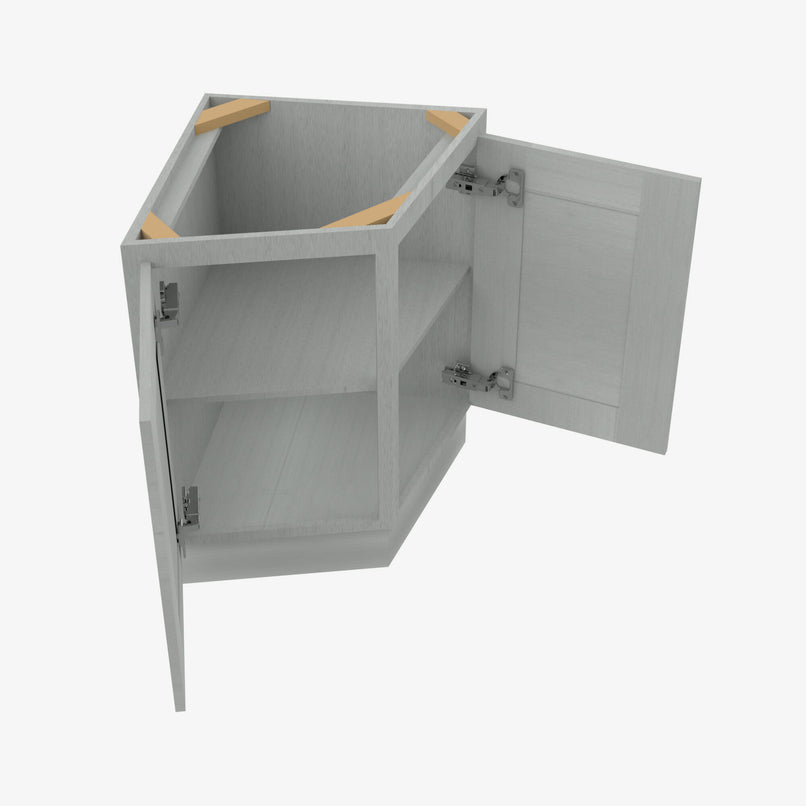 AN-AB24 24 Inch Base Angle Base Cabinets Cabinet | Nova Light Grey Shaker - image 4