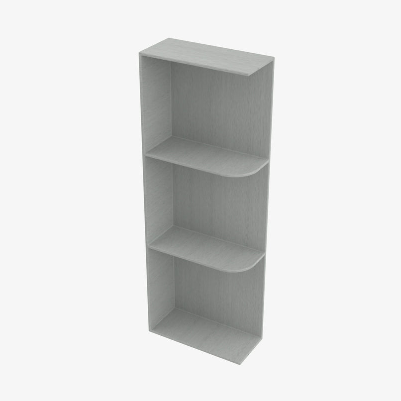 AN-WES542 Wall End Shelf with Open Shelves | TSG Forevermark Nova Light Grey Shaker - image 4