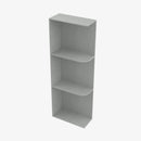 AN-WES530 Wall End Shelf with Open Shelves | TSG Forevermark Nova Light Grey Shaker - image 4