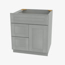 AN-S3021DL-34-1/2 Single Door Cabinets 30 Inch Combo Vanity with Left Drawer | Nova Light Grey Shaker - image 4