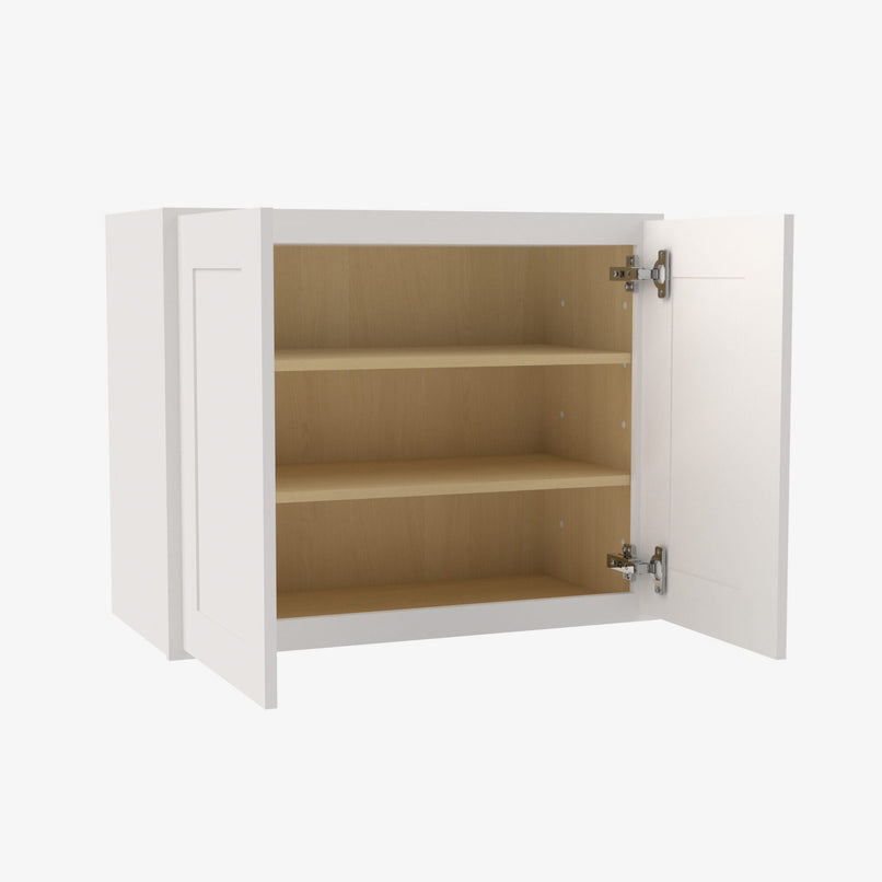 VW-W2730B Double Door 27 Inch Wall Cabinet | Rio Vista White Shaker - image 4
