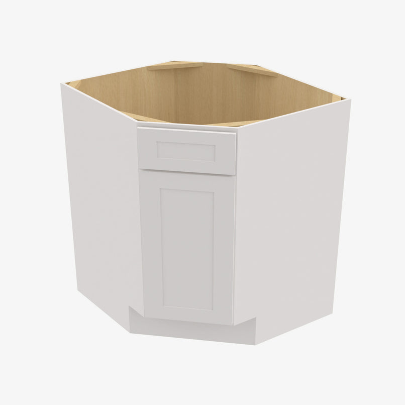 VW-BDCF36 Single Door Cabinets 36 Inch Base Diagonal Corner Sink & Cabinets Cabinet | Rio Vista White Shaker - image 4