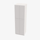 VW-WP2484B Four Door 24 Inch Tall Wall Pantry Cabinet with Butt Doors | Rio Vista White Shaker - image 4