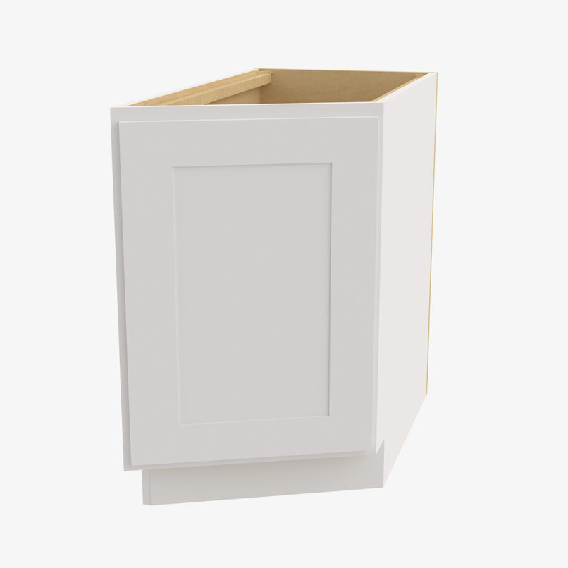 VW-BTC12L Single Door Cabinets 12 Inch Base Base Transitional Cabinet Left | Rio Vista White Shaker - image 4