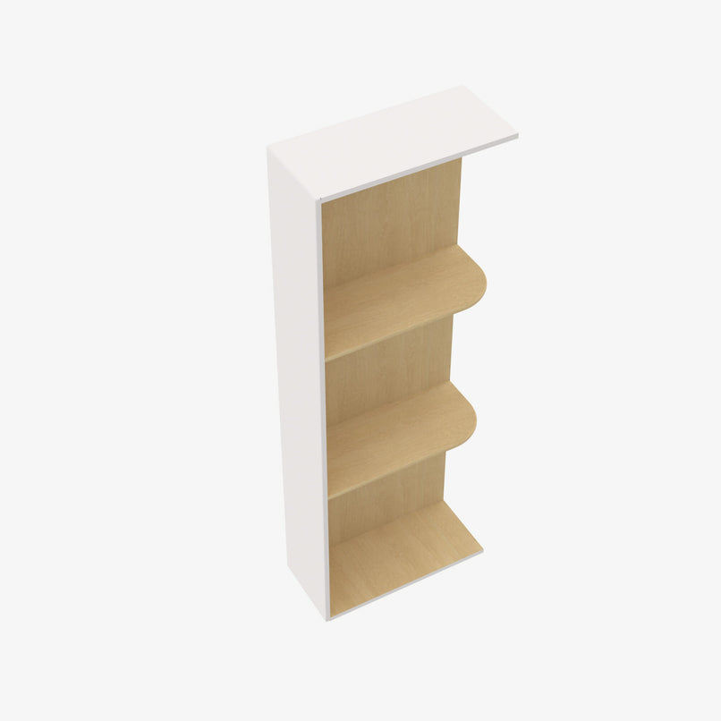 VW-WES542 Wall End Shelf with Open Shelves | TSG Forevermark Rio Vista White Shaker - image 4