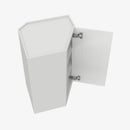 GW-WDC2430MGD Wall Glass Door with Mullion and Clear Glass | TSG Forevermark Gramercy White - image 4