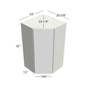 Fabuwood Illume Tuscany Como Ash 2 Corner Cabinet – ITCA2-WDC2442 - image 1