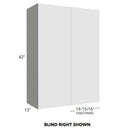 Fabuwood Illume Catalina Nocce 3 Corner Cabinet – ICN3-WBC2742 - image 1