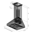 ZLINE 48 in. Professional Ducted Wall Mount Range Hood in Stainless Steel with Crown Molding (667CRN-48)