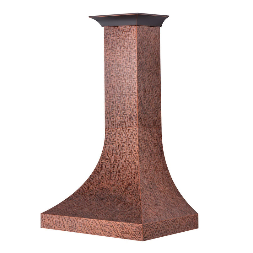 ZLINE 48 in. Designer Series Hand-Hammered Copper Finish Ducted Wall Mount Range Hood (8632H-48)