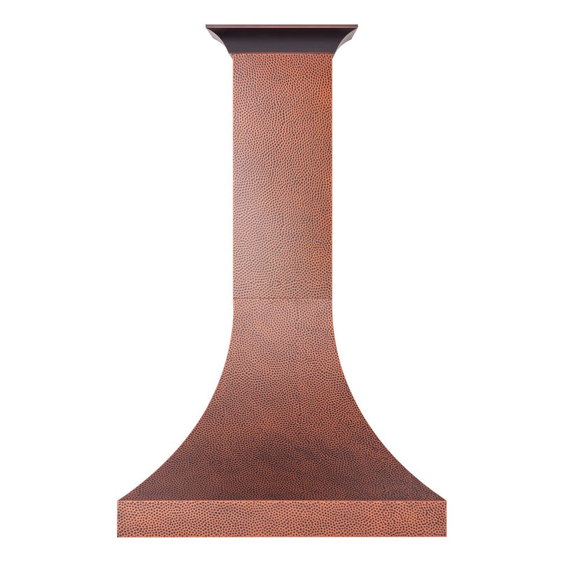 ZLINE 36 in. Designer Series Hand-Hammered Copper Finish Ducted Wall Mount Range Hood (8632H-36)