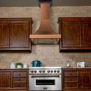 ZLINE 30 in. Designer Series Hand-Hammered Copper Finish Ducted Wall Range Hood (8632H-30)
