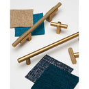 Vita Bella 4" Center to Center Modern Knurled Cabinet Bar Handle / Drawer Bar Pull with L Posts - image 3