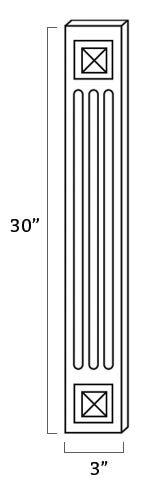 TW-A36WF Fluted Decorative Wall Filler | TSG Forevermark Uptown White - image 3