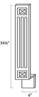 TW-A6BF Fluted Decorative Base Filler | TSG Forevermark Uptown White - image 3