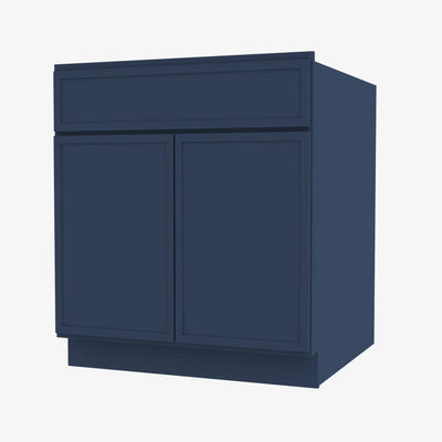 PD-B24B Double Door 24 Inch Base Cabinet | Petit Blue - image 1