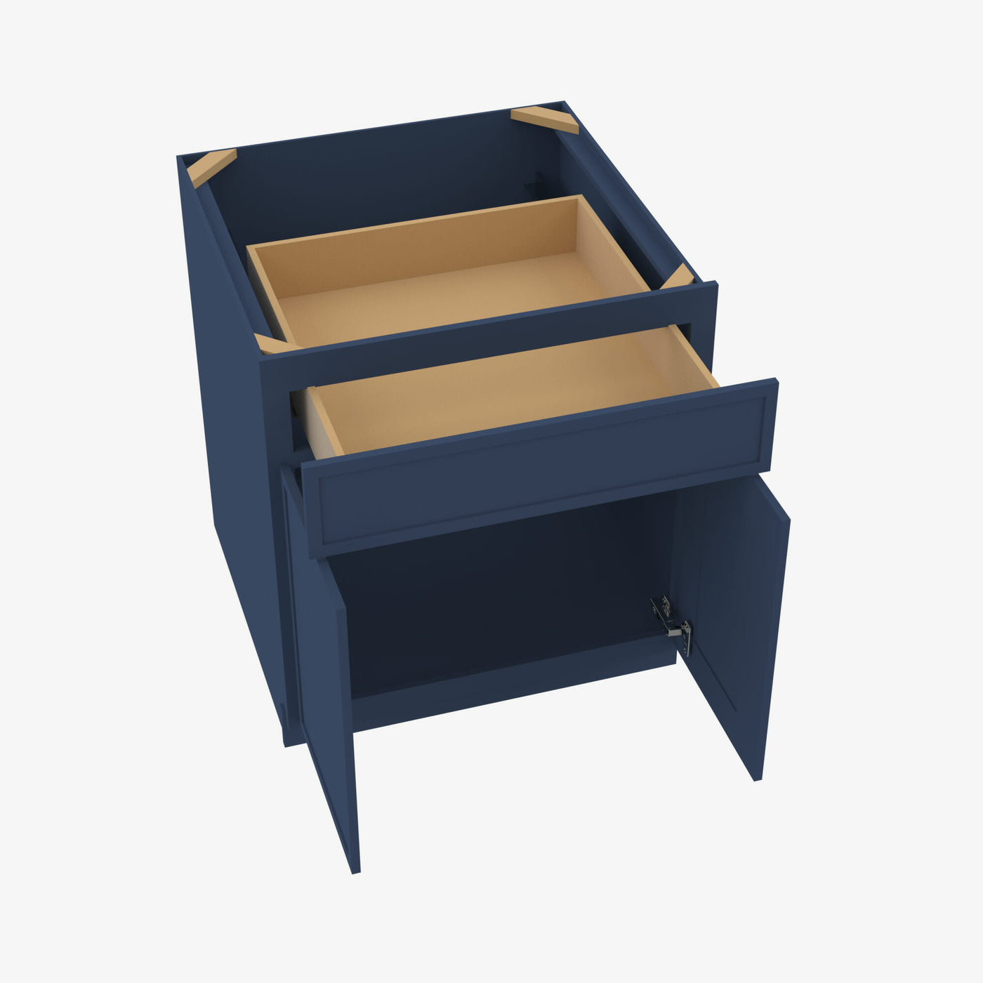 PD-B24B Double Door 24 Inch Base Cabinet | Petit Blue
