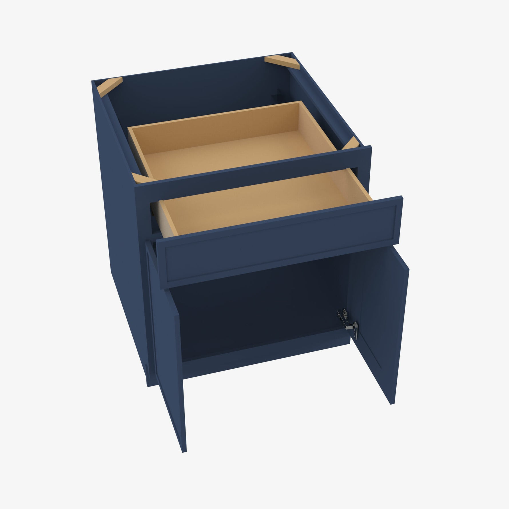 PD-B33B Double Door 33 Inch Base Cabinet | Petit Blue - image 4