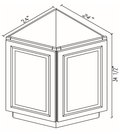 Forevermark SL-AB24 24 Inch Base Angle Base Cabinets Cabinet | Signature Pearl - image 5