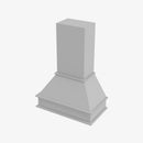 AB-CWH36 36 Inch Wall Range Hood Cabinet with Trimmable Top | Lait Gray Shaker - image 1