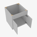 AB-S3621B-34-1/2 Double Door 36 Inch Sink Base Vanity | Lait Grey Shaker - image 4