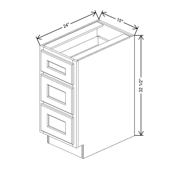 3 Drawer Base Cabinets