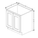 Fabuwood Quest Metro Java 30" W X 32 1/2" H X 24" D Sink Base - Removable Front - Cabinet - Both Side(BS) - image 1