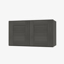 AG-W2412B Double Door 24 Inch Wall Cabinet | Greystone Shaker - image 2