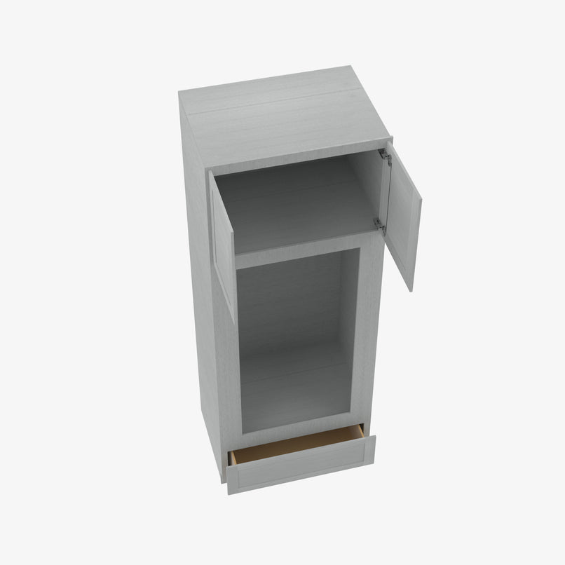 AN-OM3396B Double Door 33 Inch Tall Double Oven / Oven Microwave Cabinet | Nova Light Grey Shaker - image 1