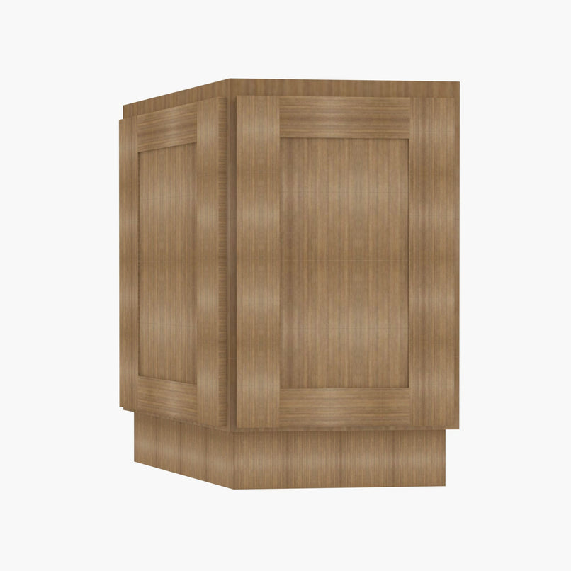 AR-AB24 24 Inch Base Angle Base Cabinets Cabinet | Woodland Brown Shaker - image 3