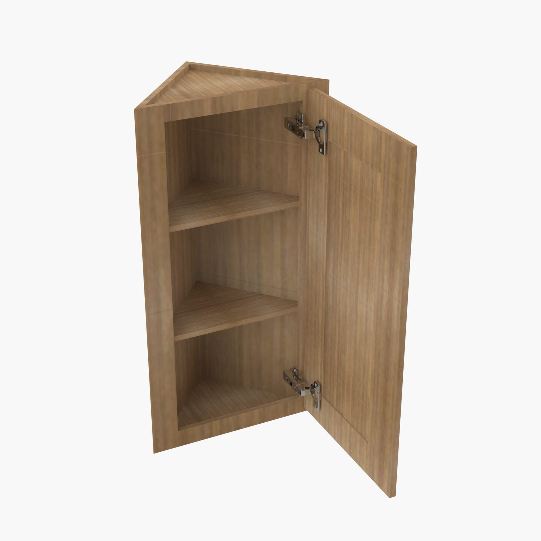 AR-AW30 Single Door Cabinets 30 Inch Wall Angle Corner Cabinet | Woodland Brown Shaker - image 4