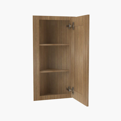 AH-AW42 Single Door Cabinets 42 Inch Wall Angle Corner Cabinet | Homestead OAK Shaker - image 1