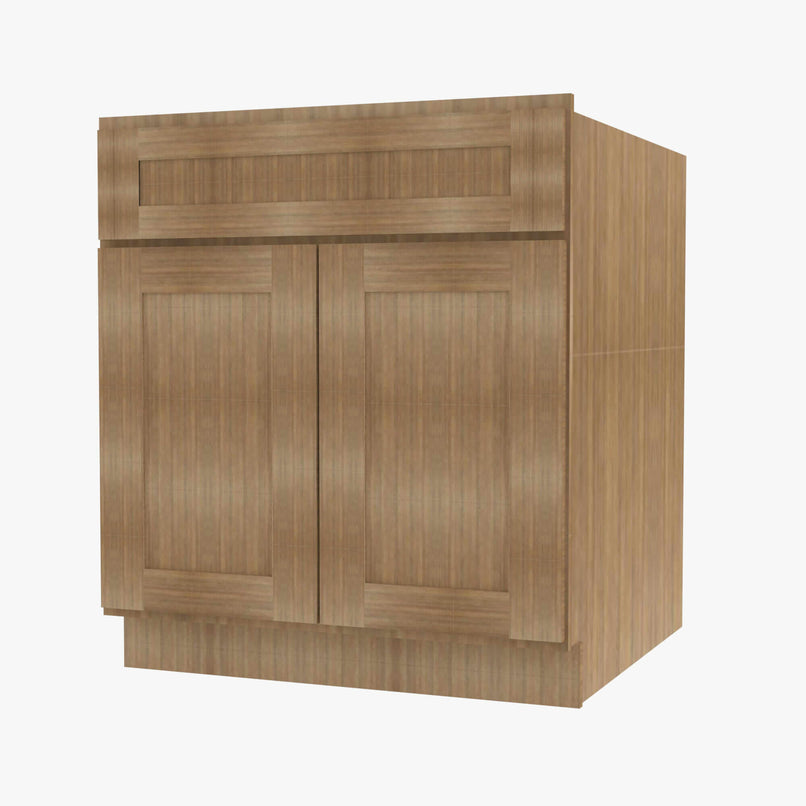 AR-B30B Double Door 30 Inch Base Cabinet | Woodland Brown Shaker - image 2