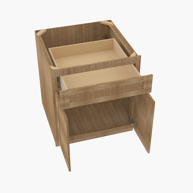 AR-B30B Double Door 30 Inch Base Cabinet | Woodland Brown Shaker - image 1