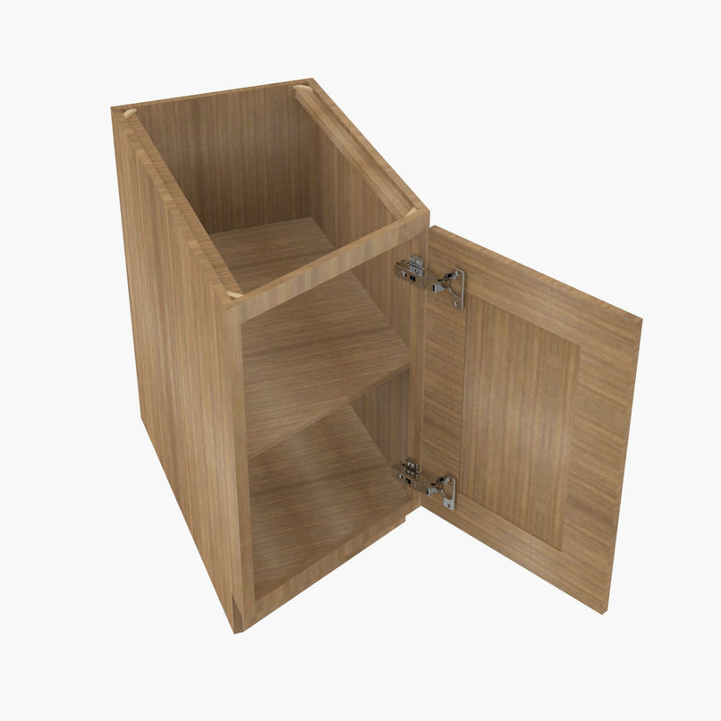 AR-BTC12R Single Door Cabinets 12 Inch Base Base Transitional Cabinet Right | Woodland Brown Shaker - image 1