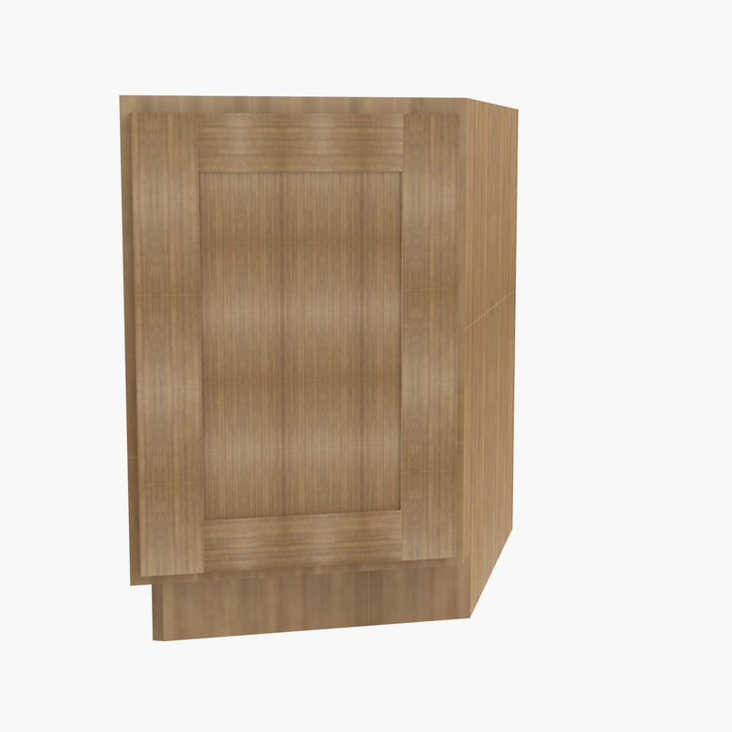 AR-BTC12L Single Door Cabinets 12 Inch Base Base Transitional Cabinet Left | Woodland Brown Shaker - image 3