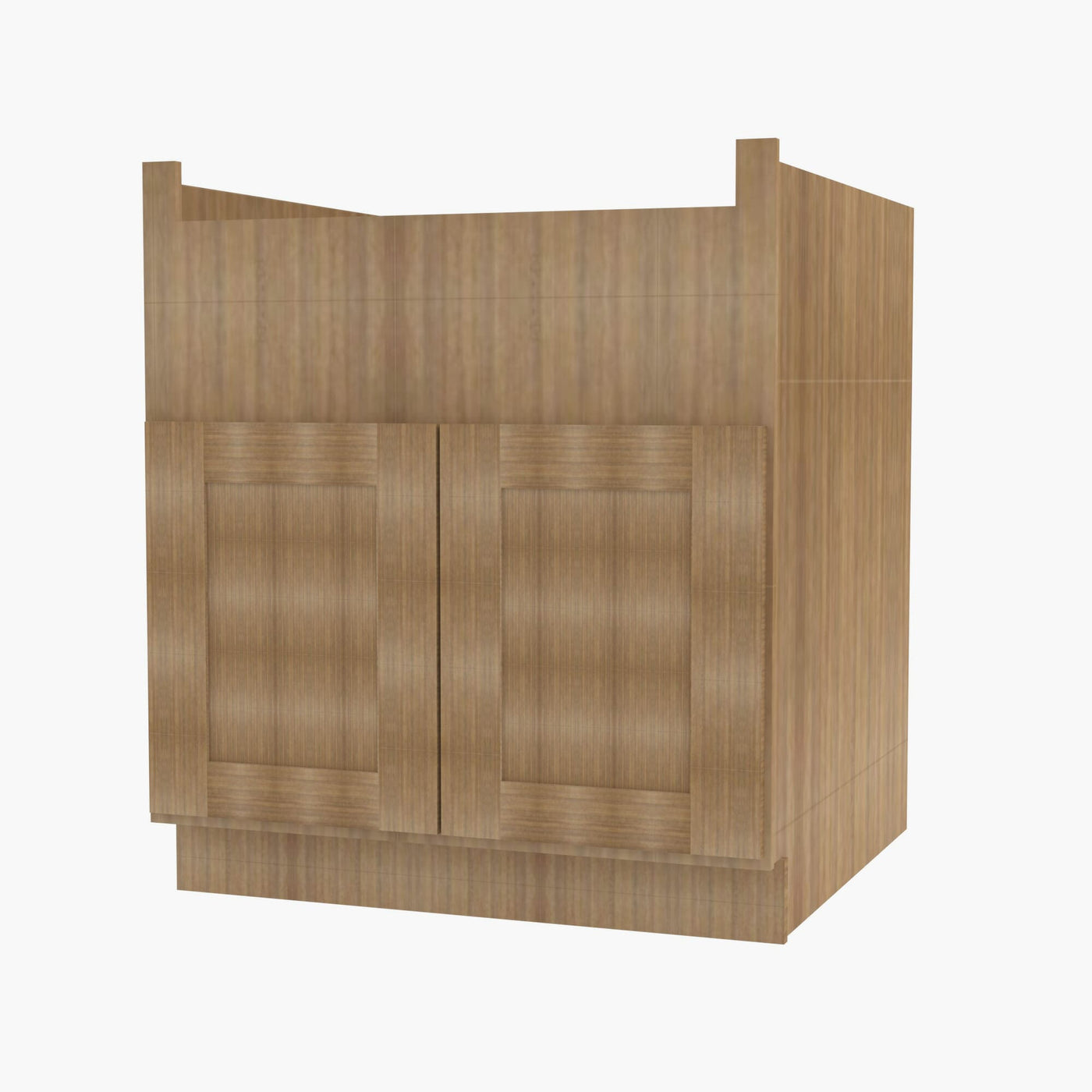 AR-FSB33B 33 Inch Farmhouse Sink Base Cabinet | Woodland Brown Shaker