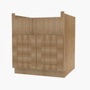 AR-FSB36B Double Door 36 Inch Farmhouse Sink Base Cabinet | Woodland Brown Shaker - image 2