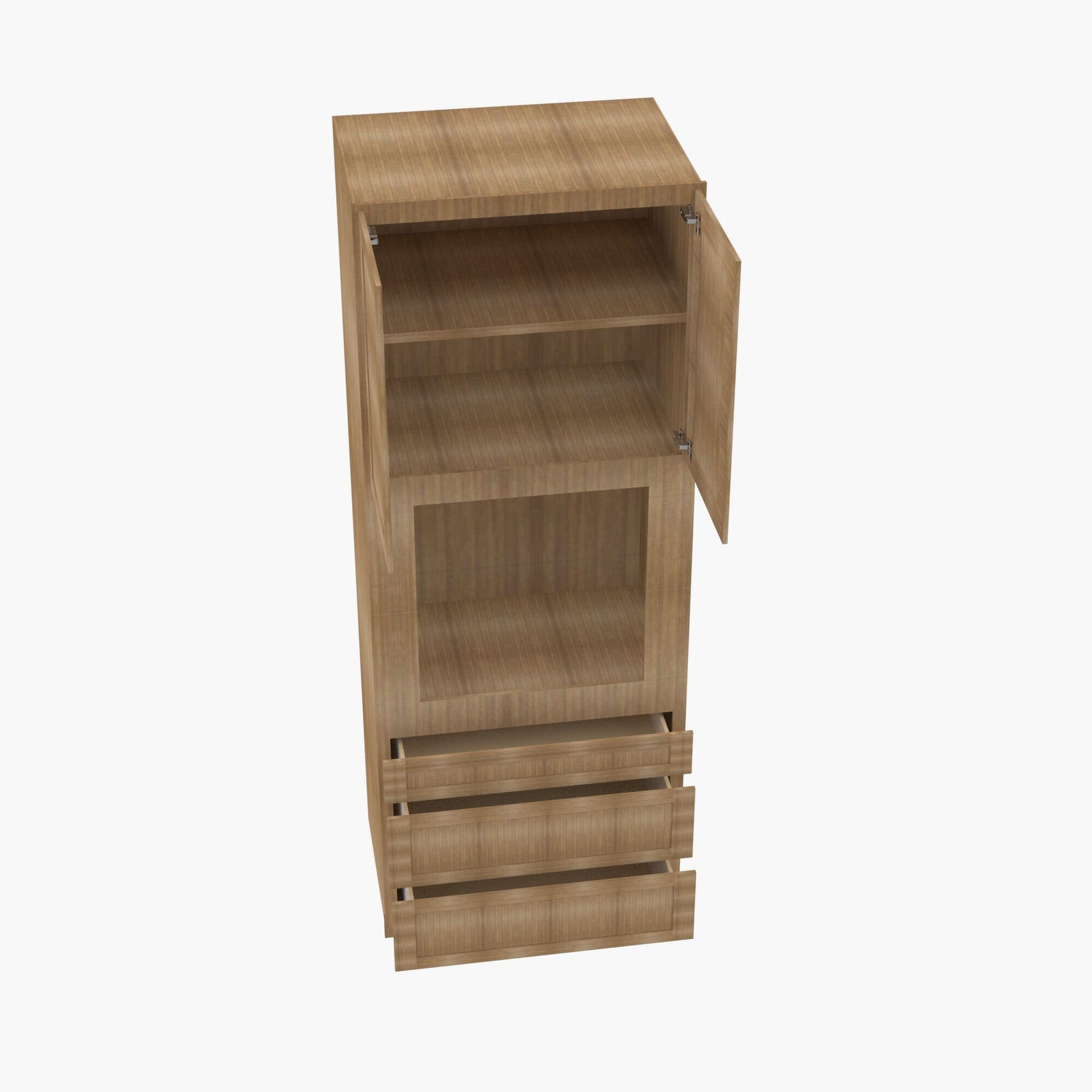 AR-OC3384B Double Door 33 Inch Tall Oven Cabinet | Woodland Brown Shaker - image 4