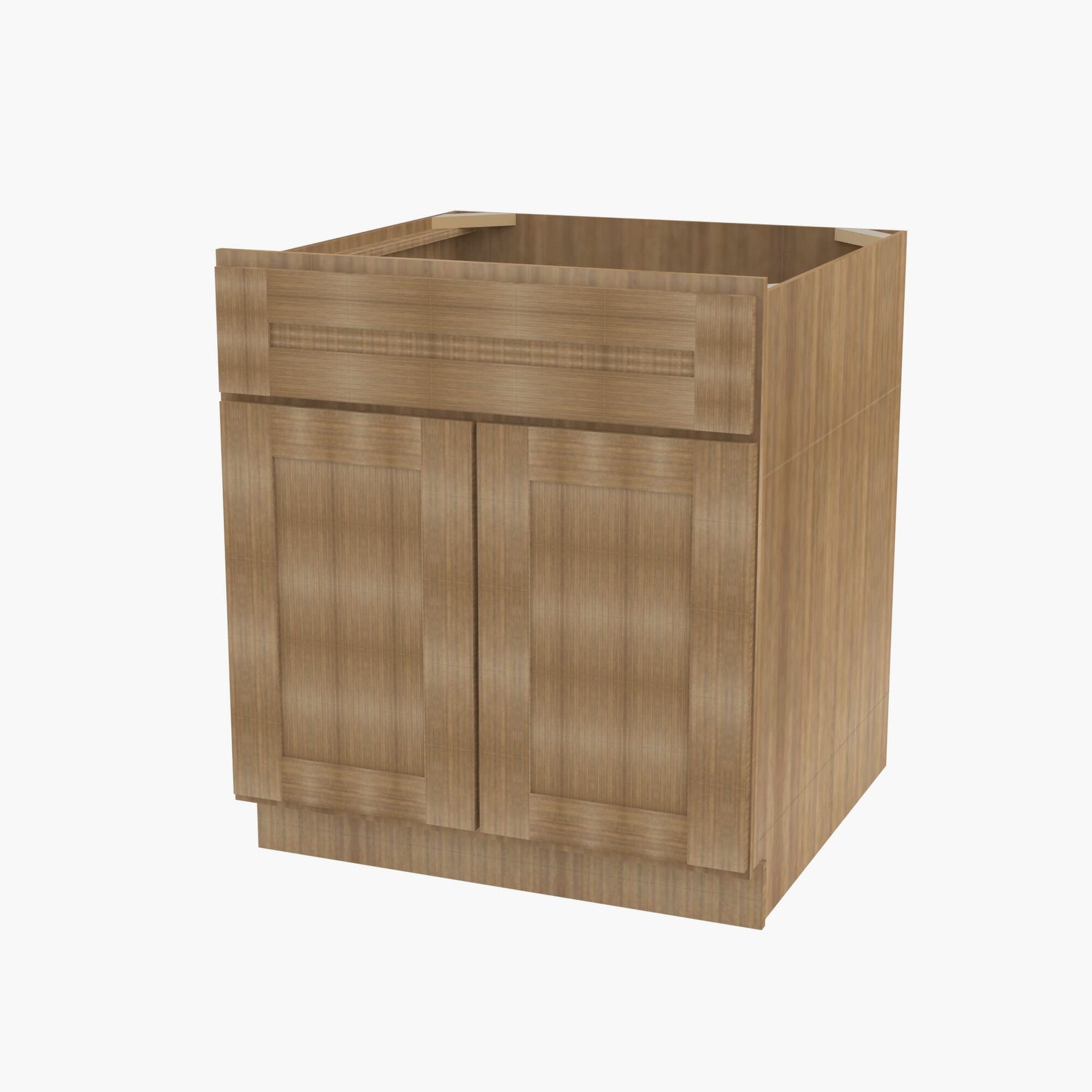 AR-SB24 Double Door 24 Inch Sink Base Cabinet | Woodland Brown Shaker - image 2
