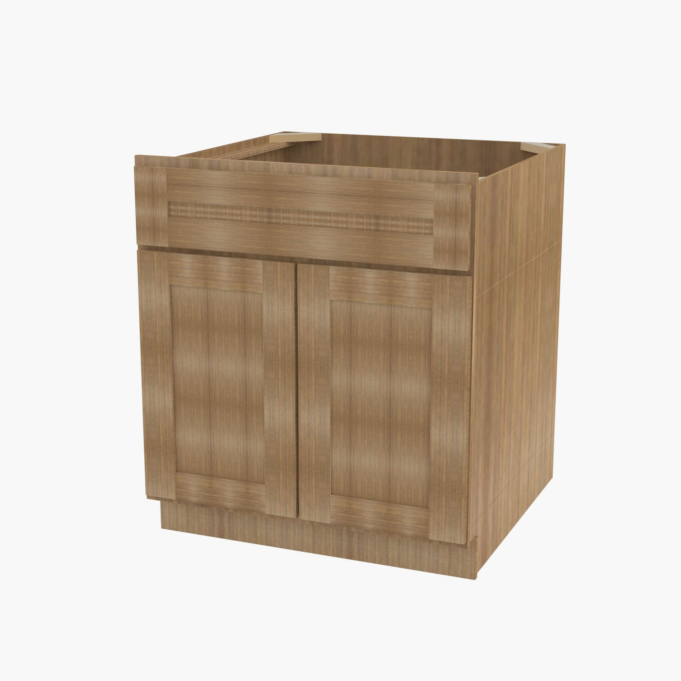 AR-SB36B Double Door 36 Inch Sink Base Cabinet | Woodland Brown Shaker