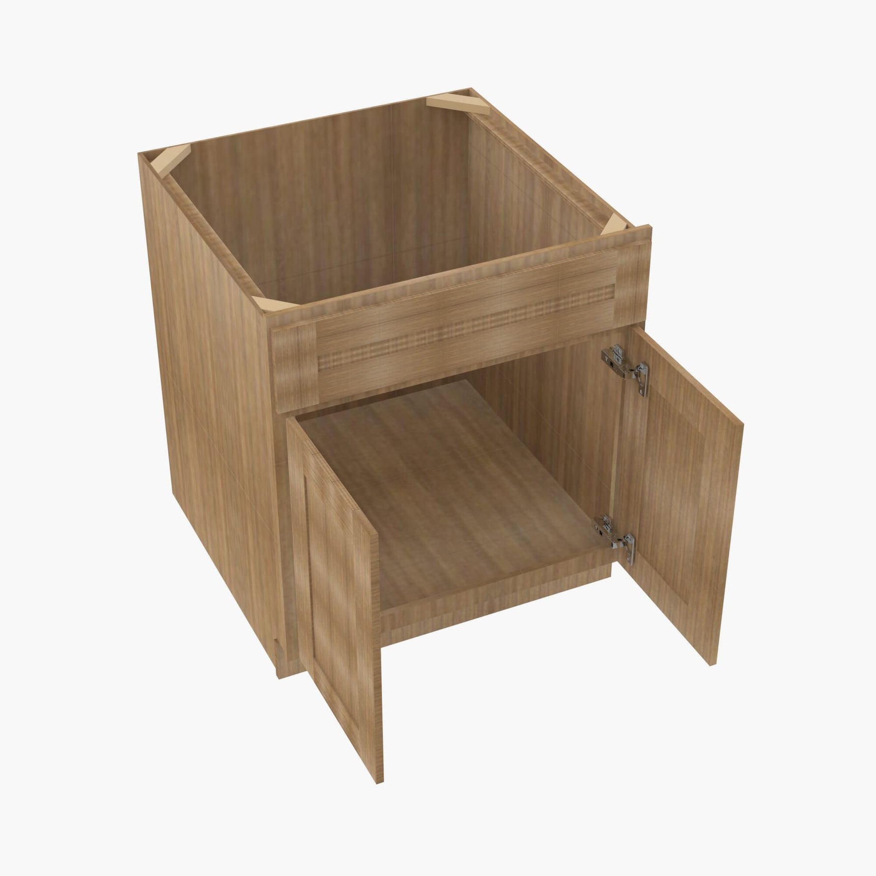 AR-SB27B Double Door 27 Inch Sink Base Cabinet | Woodland Brown Shaker - image 1