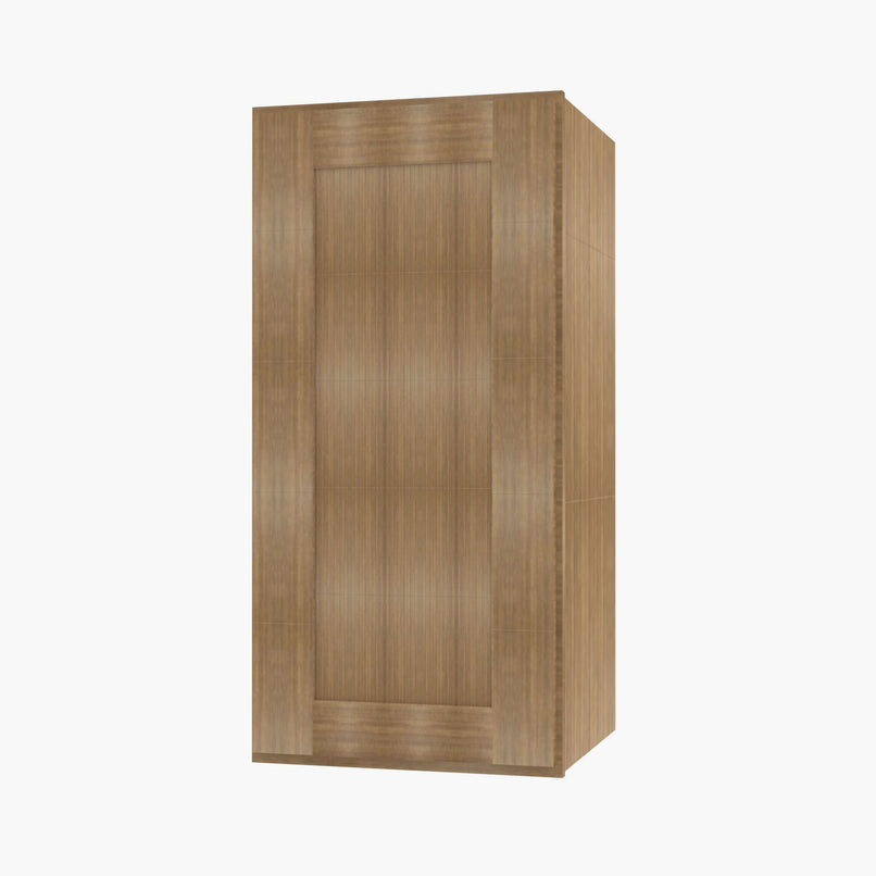 AR-W1242 Single Door Cabinets 12 Inch Wall Cabinet | Woodland Brown Shaker - image 3